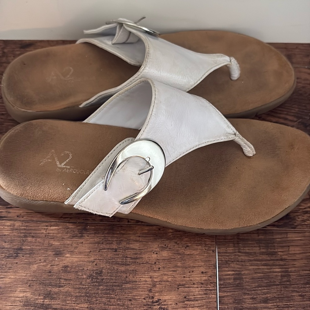 A2 by Aerosoles Women's White Sandals